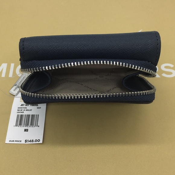 MICHAEL KORS SM MF ZA WALLET NAVY 35H9GTVZ5L - Picture 5 of 8